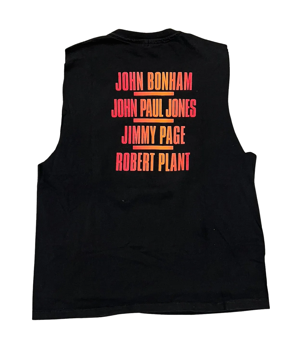 Led Zeppelin 'Swan Song' Black Vintage Cutoff Tee