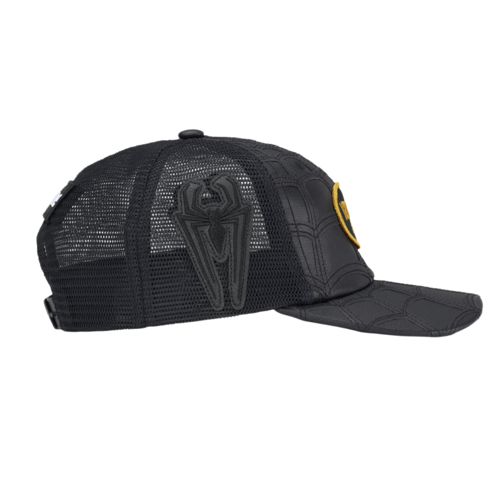 Supreme Vanson Leathers Spider-Man 'Black' Mesh Back 6-Panel Hat