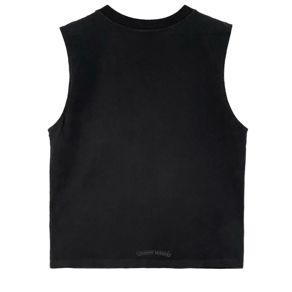 Chrome Hearts 'Triple Velvet Cross Hollywood' Black Women's Tank Top