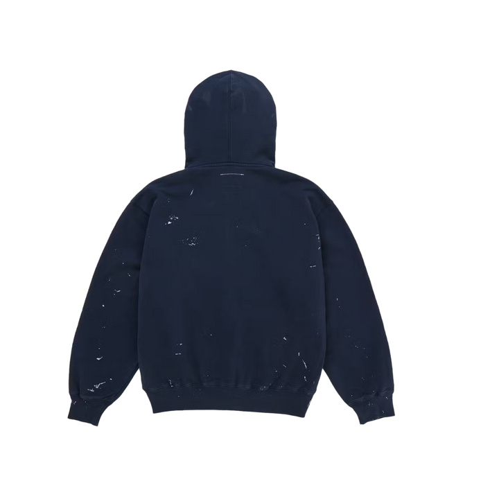 Supreme MM6 Maison Margiela Box Logo Zip Up Hooded Sweatshirt Navy