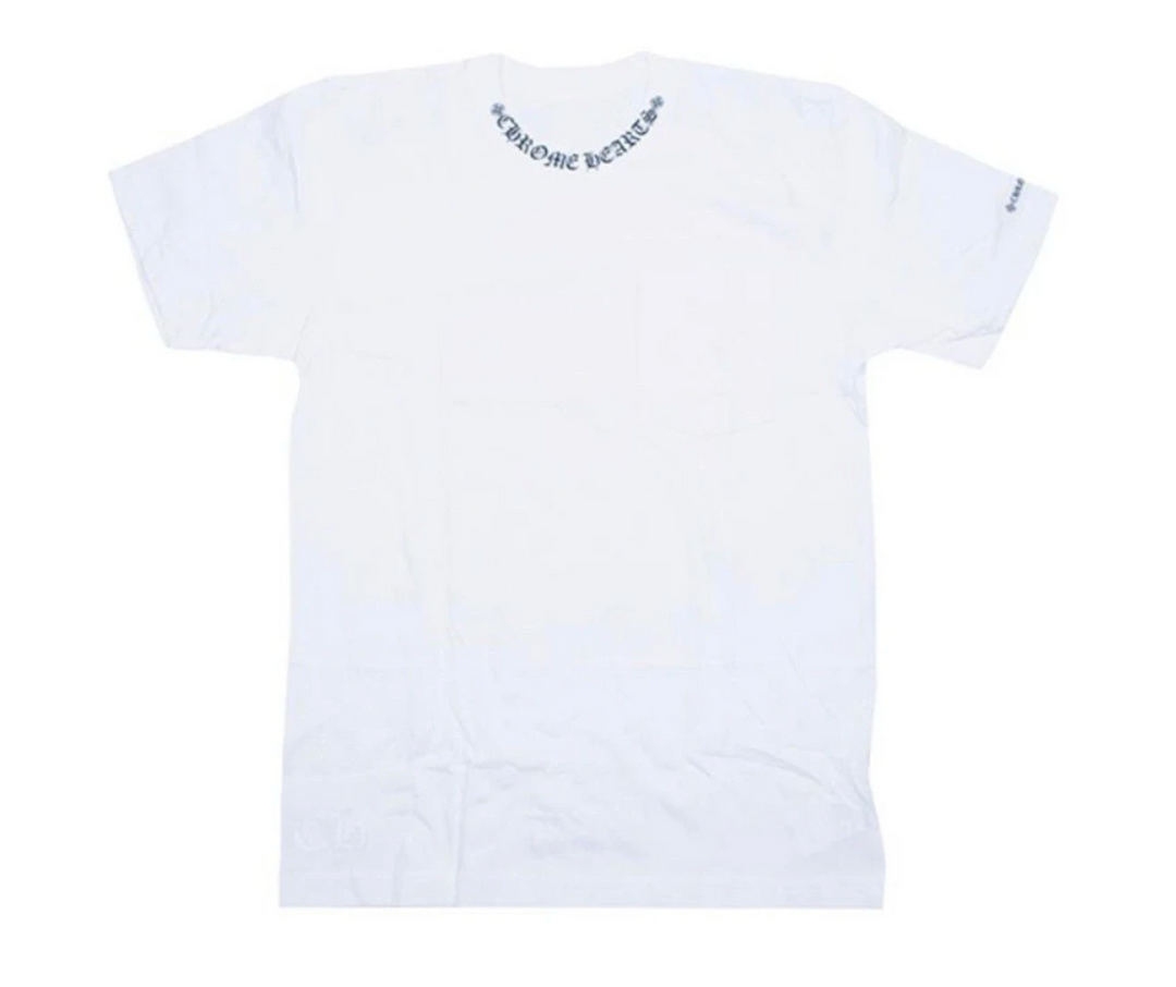 Chrome Hearts 'Collar Logo' White Tee
