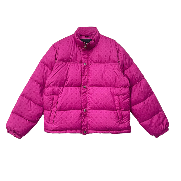 Chrome Hearts 'Pink Monogram Cross' Puffer Jacket