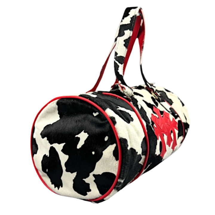 Chrome Hearts 'Cow Fur Triple Cross' Boston Duffle Bag
