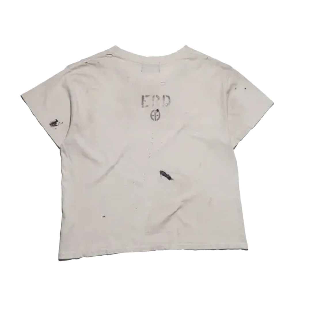 Enfants Riches Déprimés 'Teenage Snuff' Tan Distressed Tee