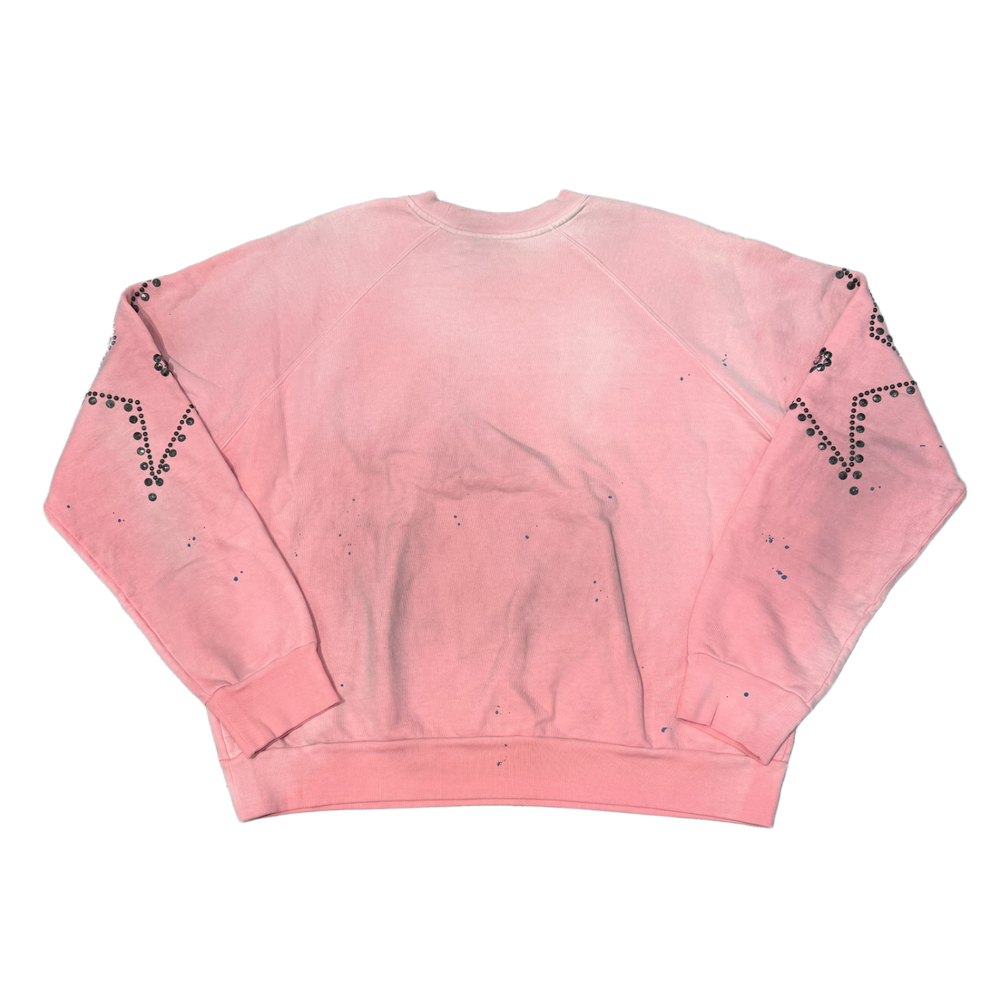 Satoshi Nakamoto 'Pink' Star Studded Crewneck