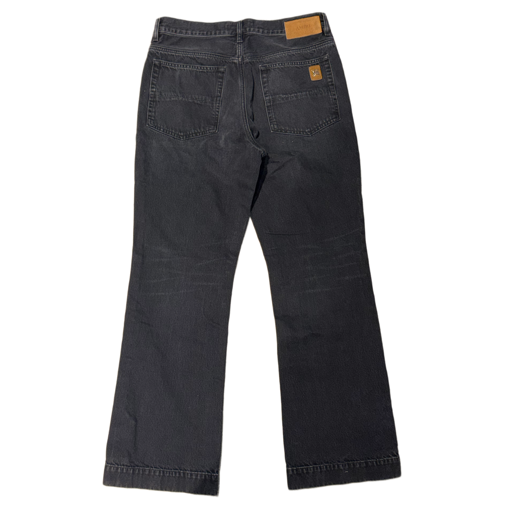 Amiri 'Black' Straight Flare Jeans