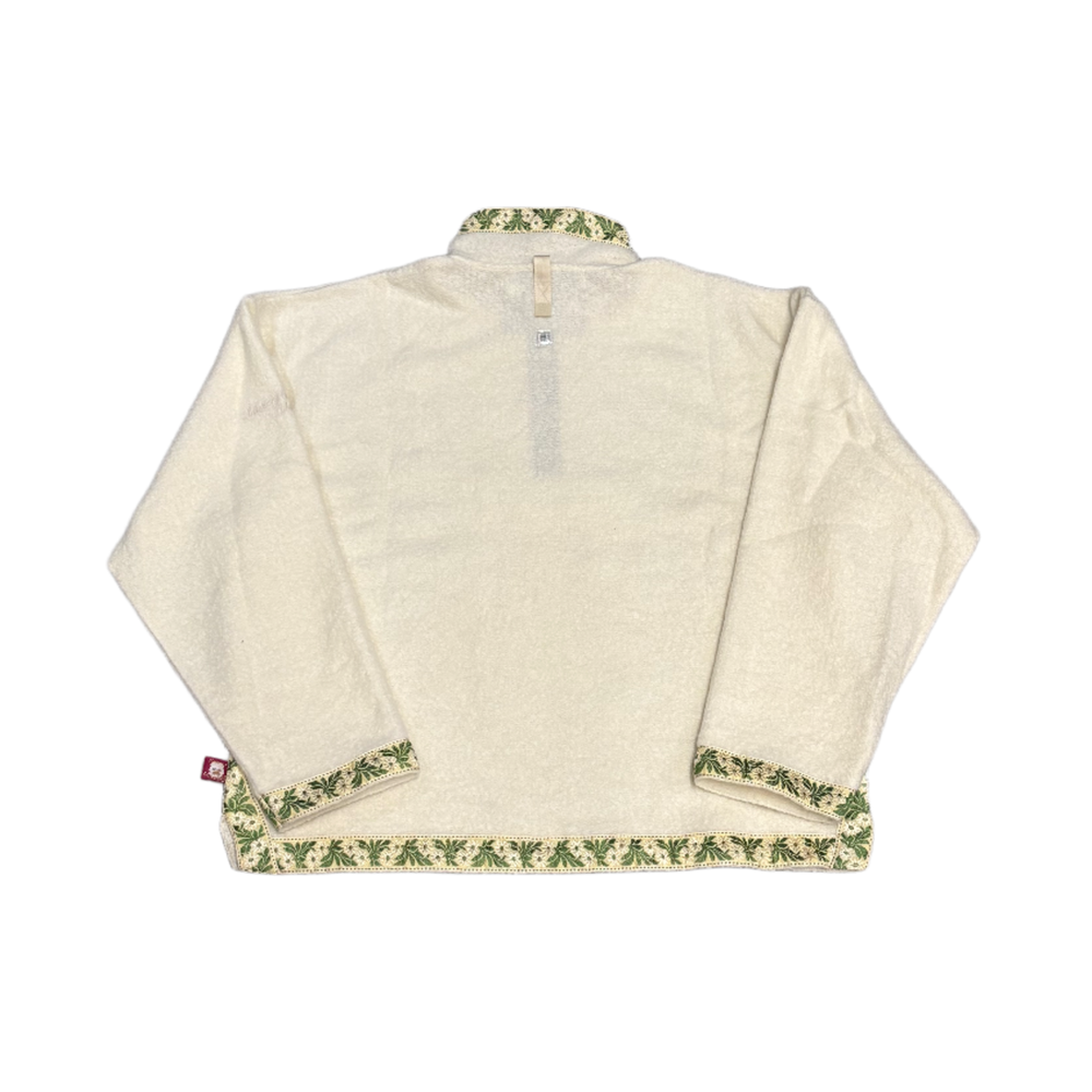 Advisory Board Crystals 'Cream' Quarter Zip Fleece Sweatshirt