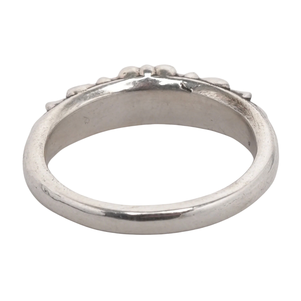 Chrome Hearts 'Mini Floral' Cross Ring