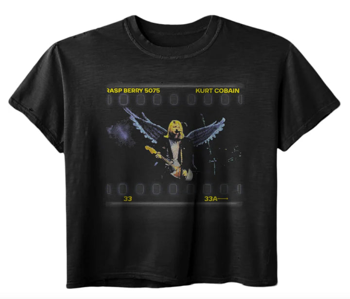 Gold+Vintage Gallery Raspberry Hills 'kurt Angel' Tee