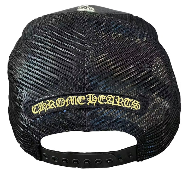 Chrome Hearts 'Yellow Hollywood Patch' Corduroy Trucker Hat