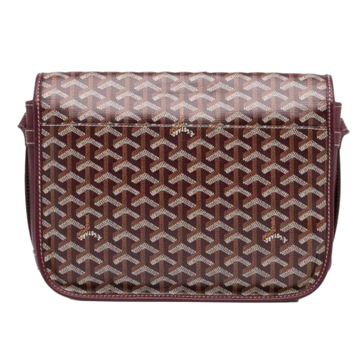 Goyard 'Burgundy Double Strap' Belvedere MM Bag