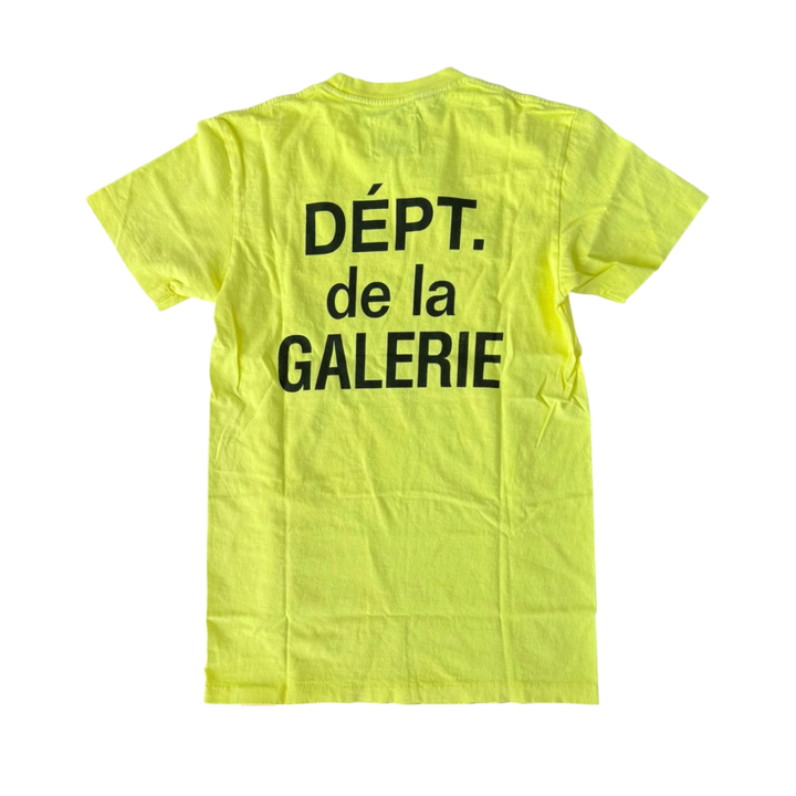 Gallery Dept 'Fluorescent Yellow' French Logo Tee