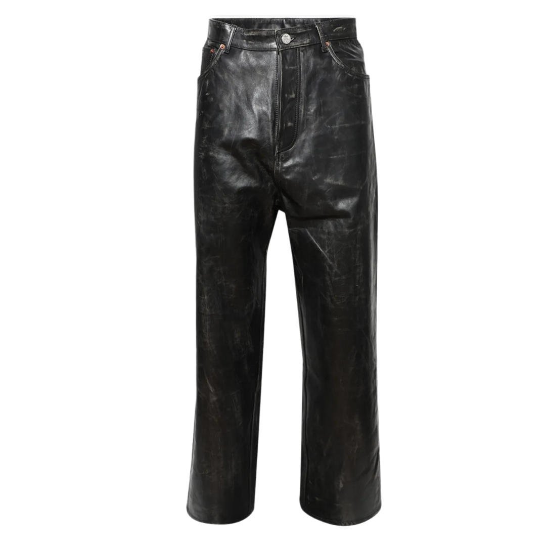 Vetements 'Black' Leather Pants
