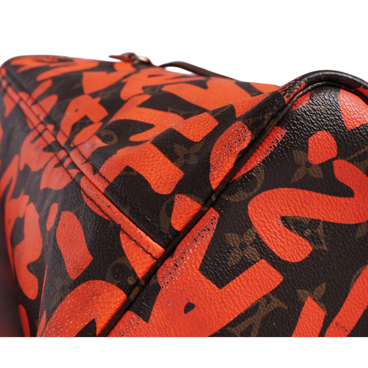 Louis Vuitton 'Monogram Orange Graffiti' Neverfull GM Bag