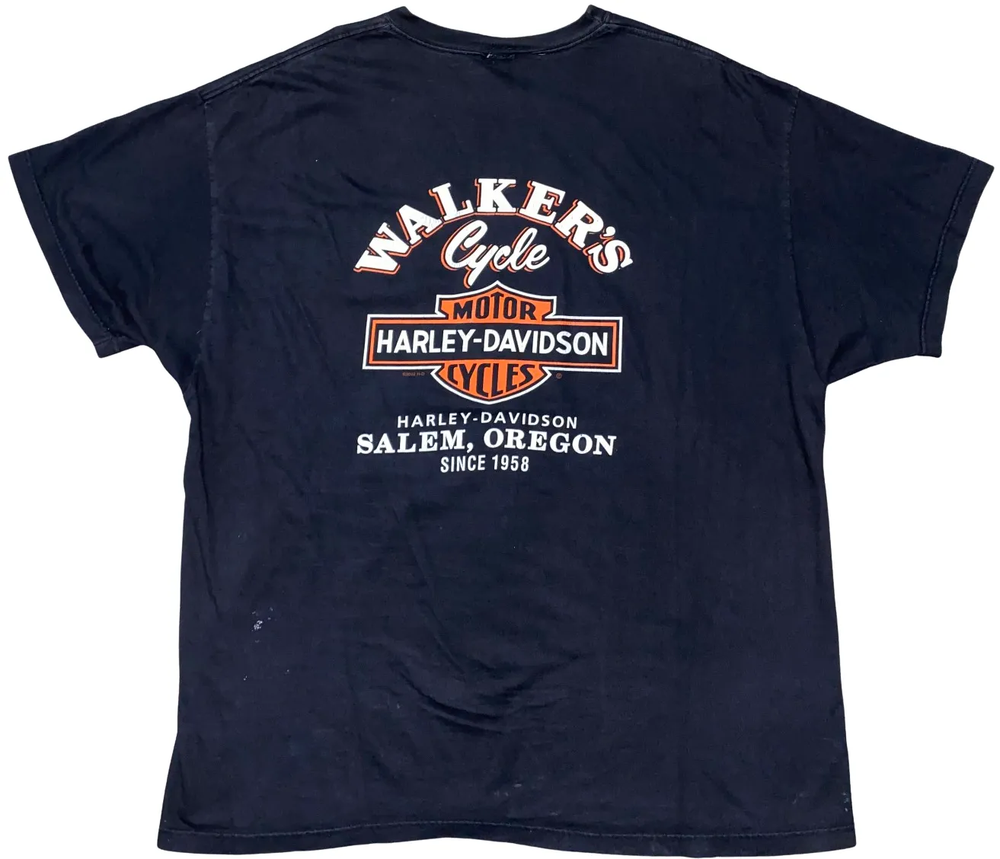 Harley Davidson 'Out Of The Fire' Vintage Tee