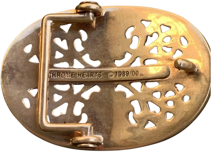 Chrome Hearts 'Bronze' Oval Cross Belt Buckle