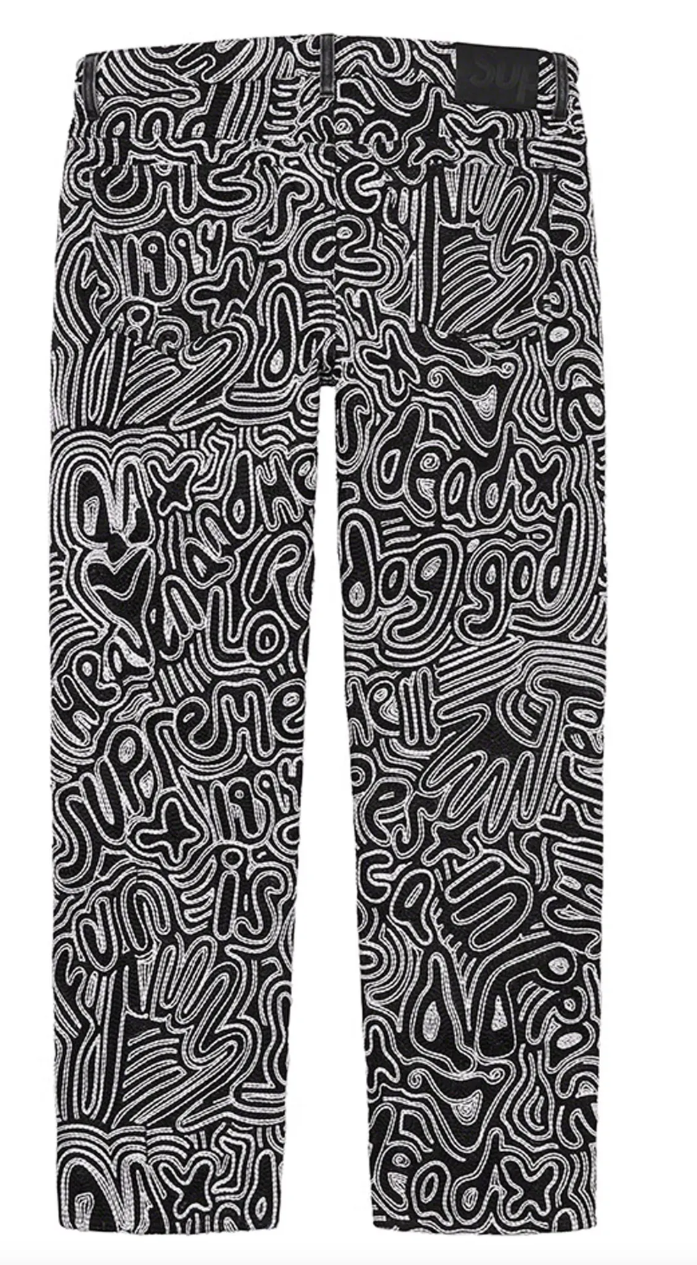 Supreme 'Black' Chainstitch Jeans