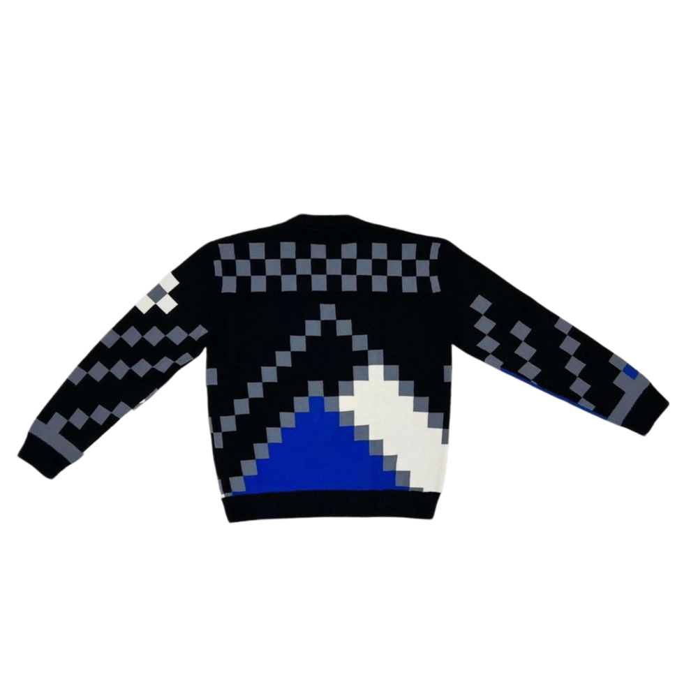 Louis Vuitton 'Black/Blue/White' Fair Isle Sweater