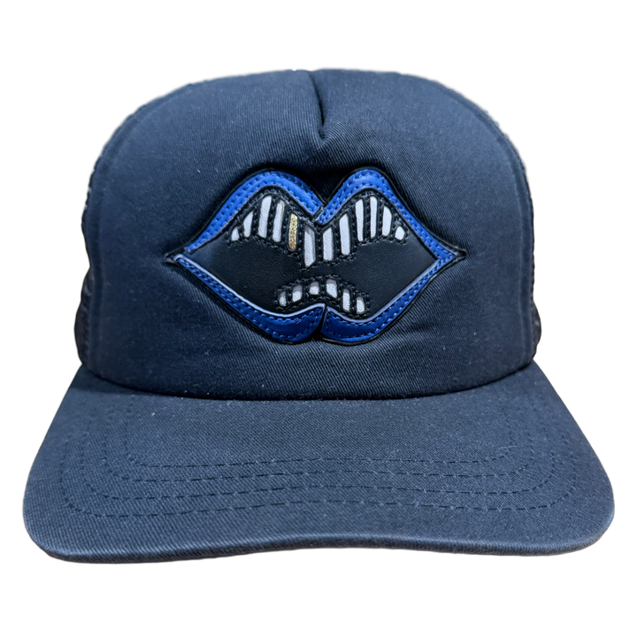 Chrome Hearts Matty Boy 'Blue Chomper' Leather Patch Hat