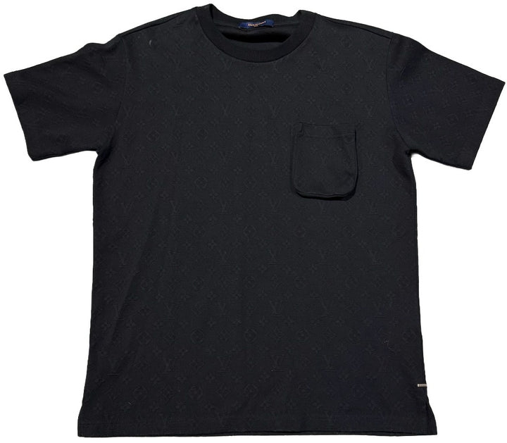 Louis Vuitton 'Black' Monogram Pocket Tee