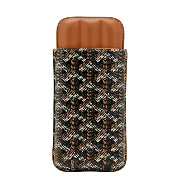 Goyard Churchill 'Black/Tan' 3 Cigar Case