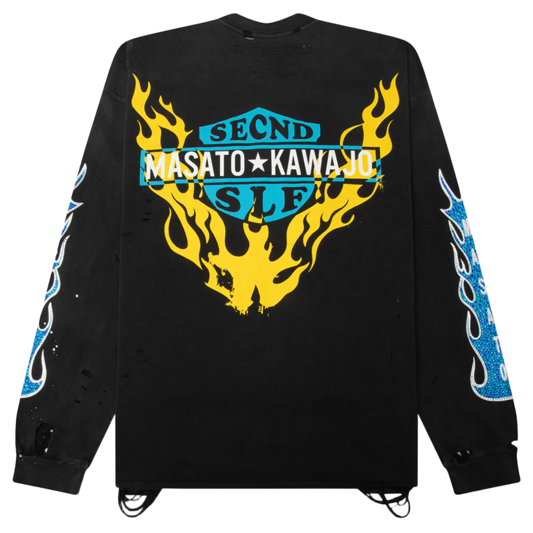 SeCND SLF x Masata Kawajo Firestorm Vintage Long Sleeve Tee