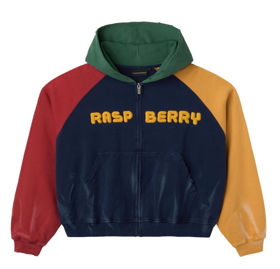 Gold + Vintage Gallery Raspberry Hills 'Color Block' Zip Up Hoodie