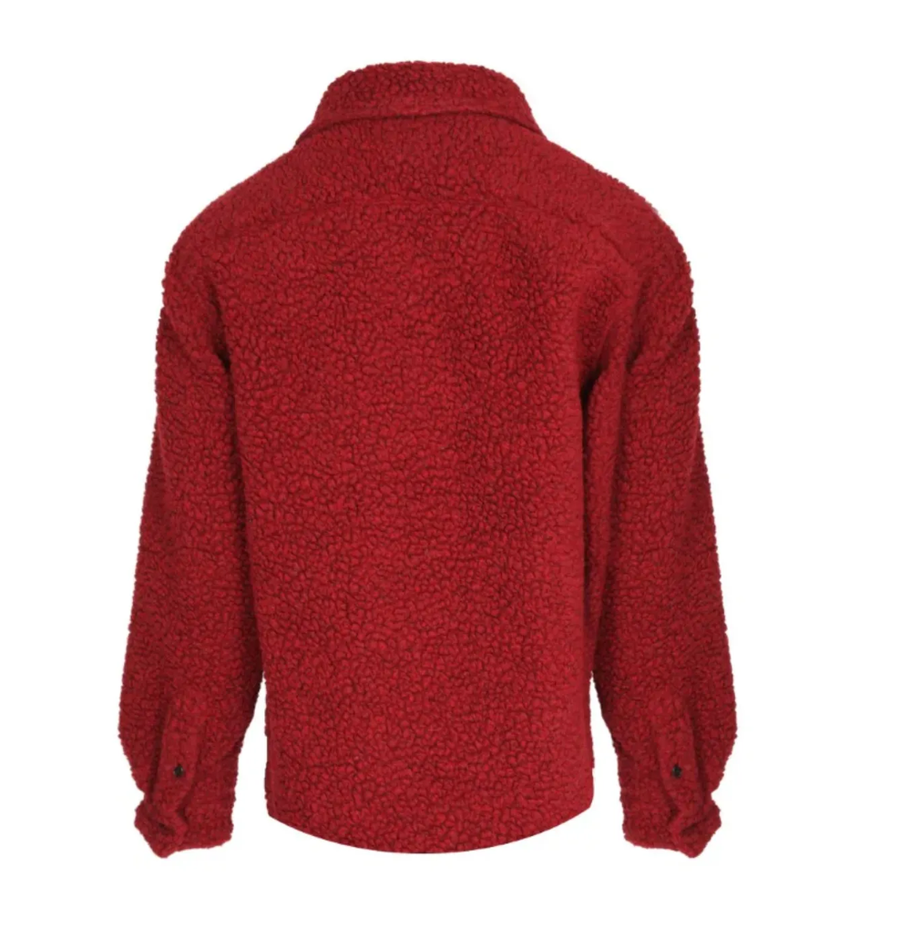Cout De La Liberte 'Tommy Embellished' Burgundy Wool Jacket