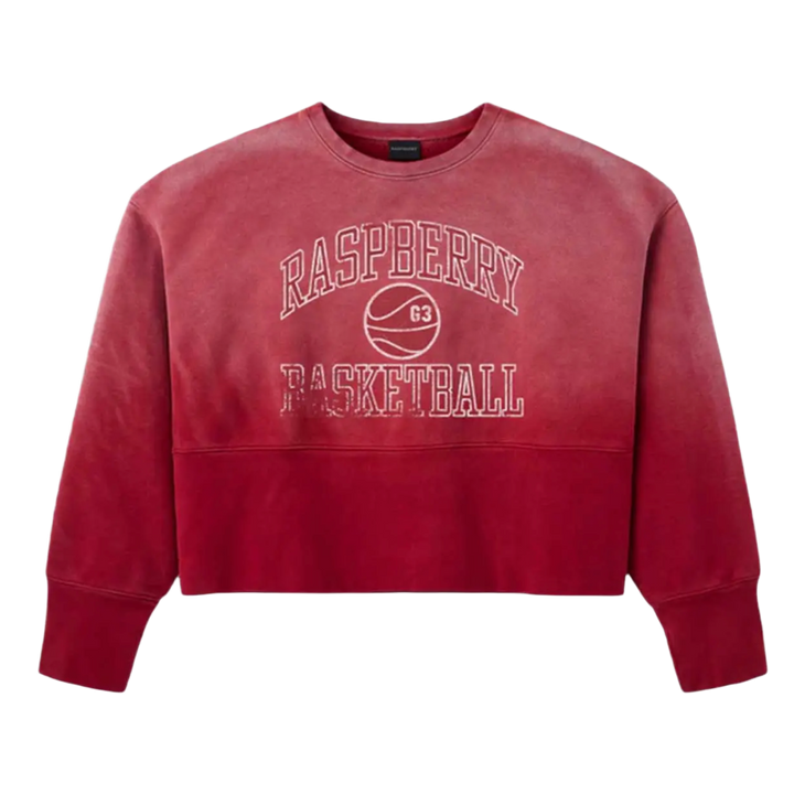 Gold+Vintage Gallery Raspberry Hills 'BBall' Crewneck