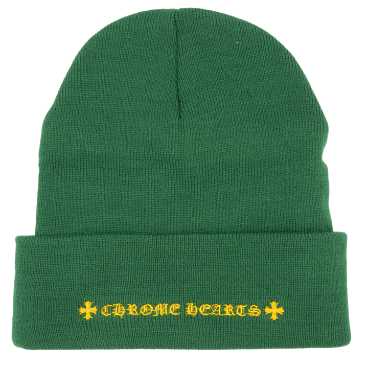 Chrome Hearts 'Green and Yellow' CH Beanie