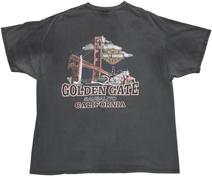 Harley Davidson 'Sausalito' Vintage Black Tee