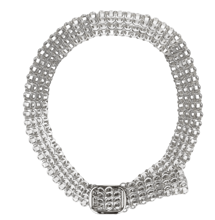 Greedy Unit 'Bottle Cap' Silver Belt