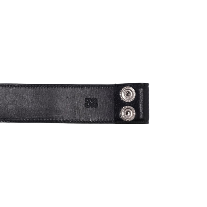 Chrome Hearts Leather 'Multi Color Cross Patch' Black Belt