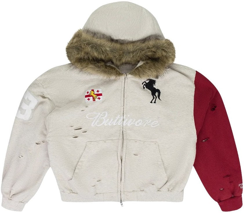 Protocol Index 'Buttivore' Fur Lining Zip Up