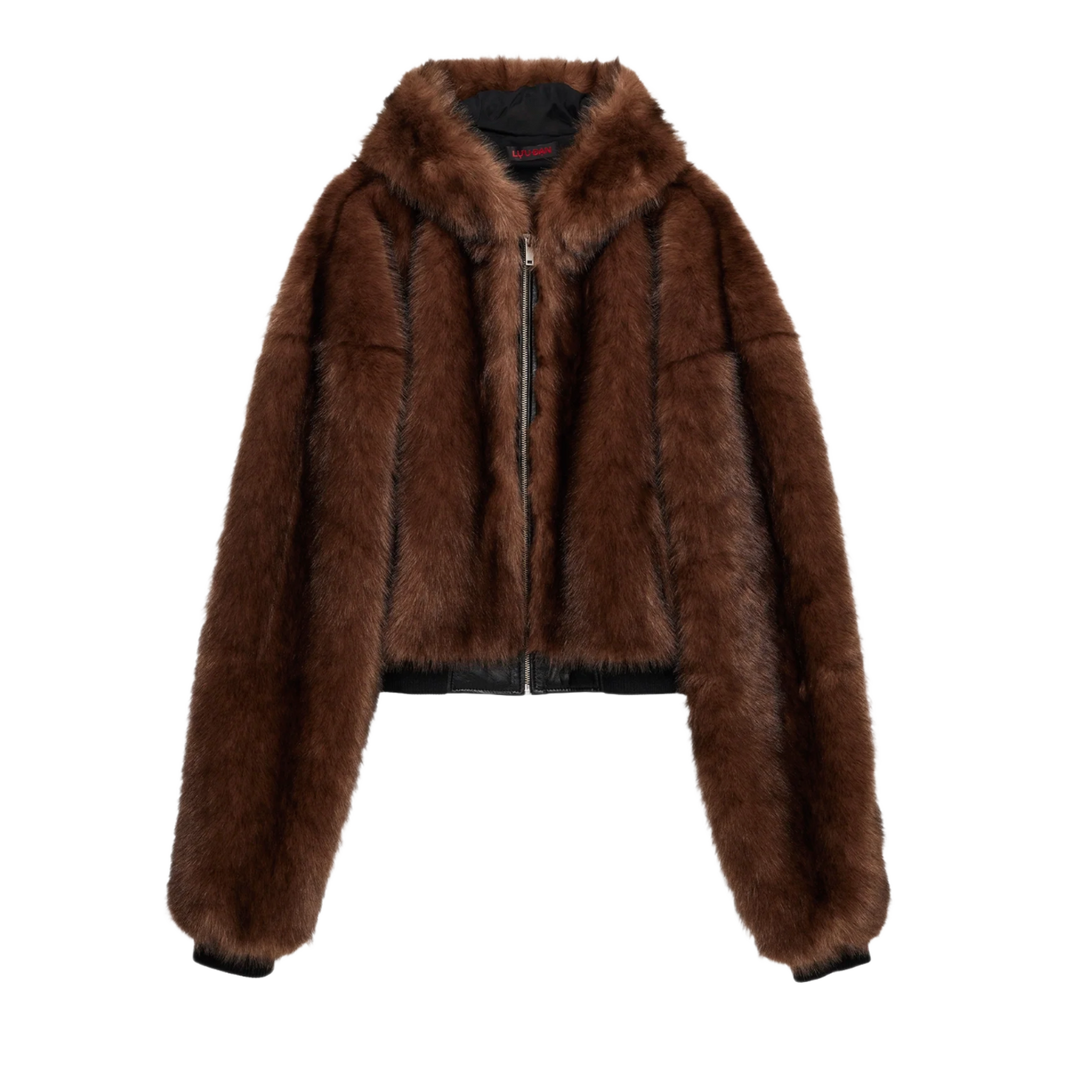 LU'U DAN 'Yeti Outlaw' Brown Jacket