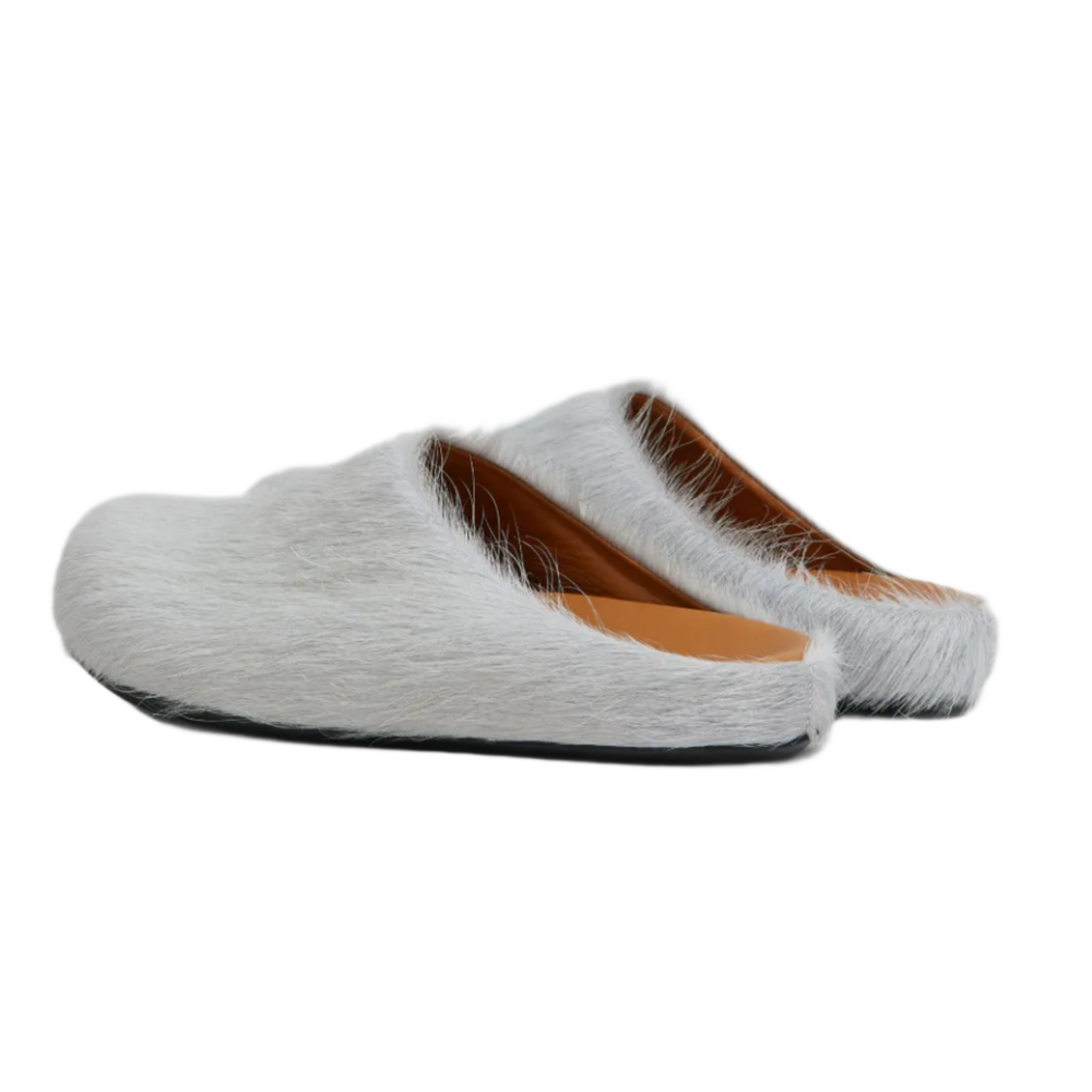Marni 'Silver' Sabot Slippers