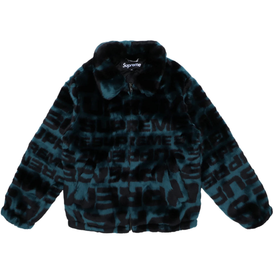 Supreme 'Faux Fur Dark Teal' Repeater Bomber