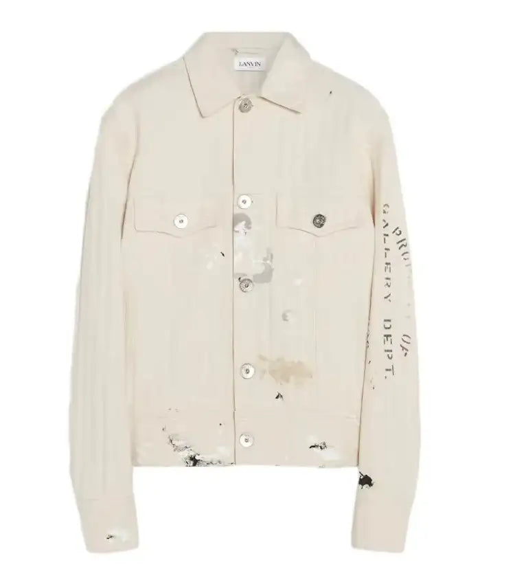 Gallery Dept x Lanvin 'Cream Painters' Denim Jacket