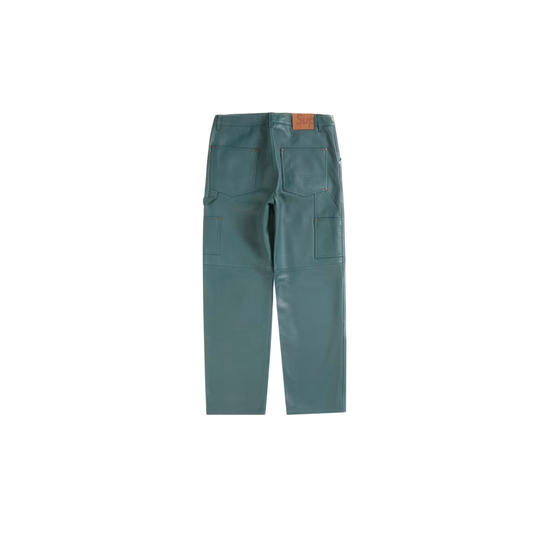 Supreme 'Green' Leather Double Knee Pant