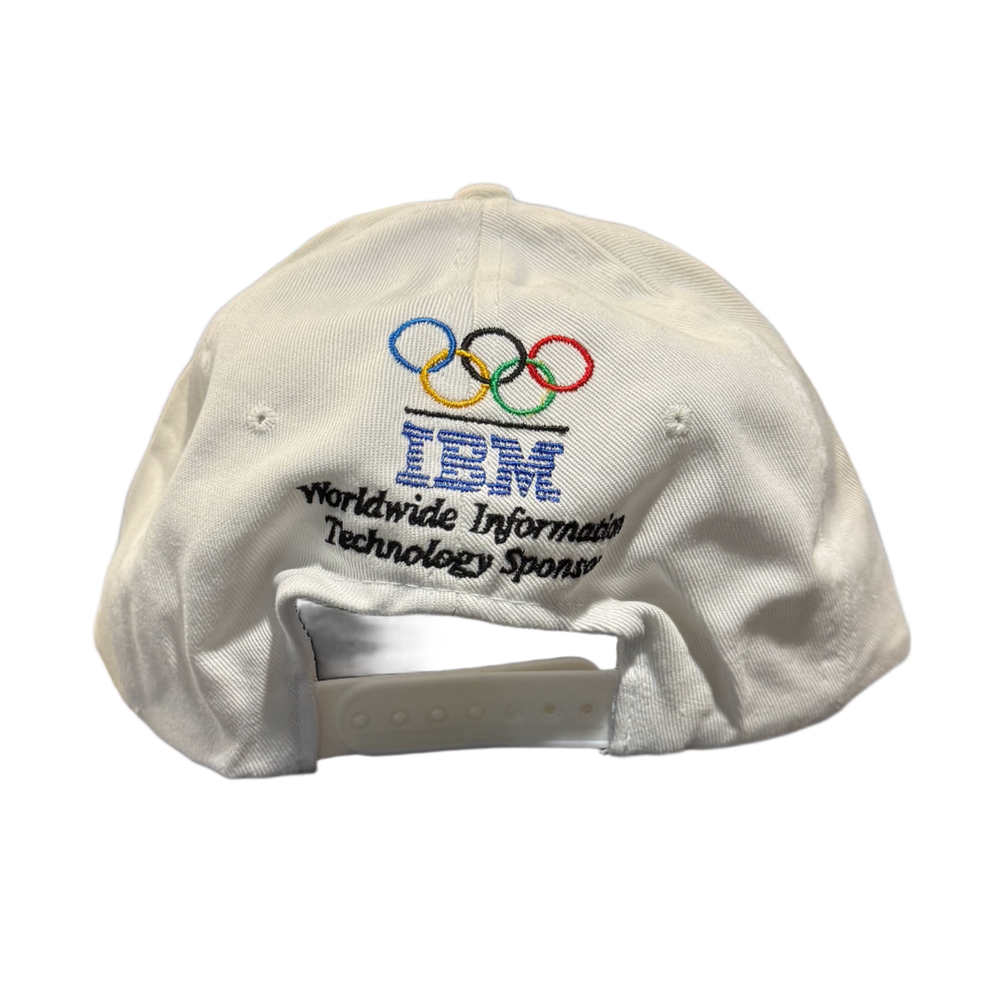 IBM 'Atlanta 1996 Summer Olympics' White Snapback Vintage Hat