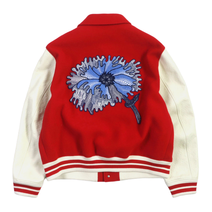 Louis Vuitton x Yayoi Kusama 'Red/Cream' Varsity Jacket