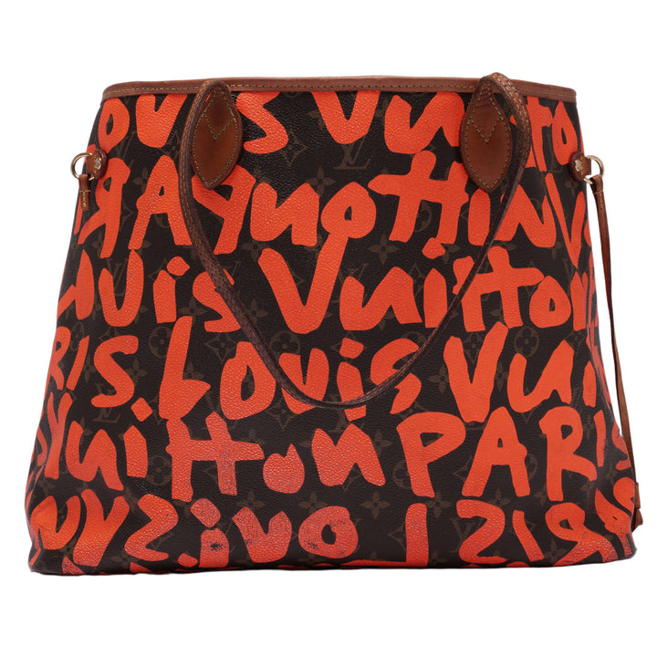 Louis Vuitton 'Monogram Orange Graffiti' Neverfull GM Bag