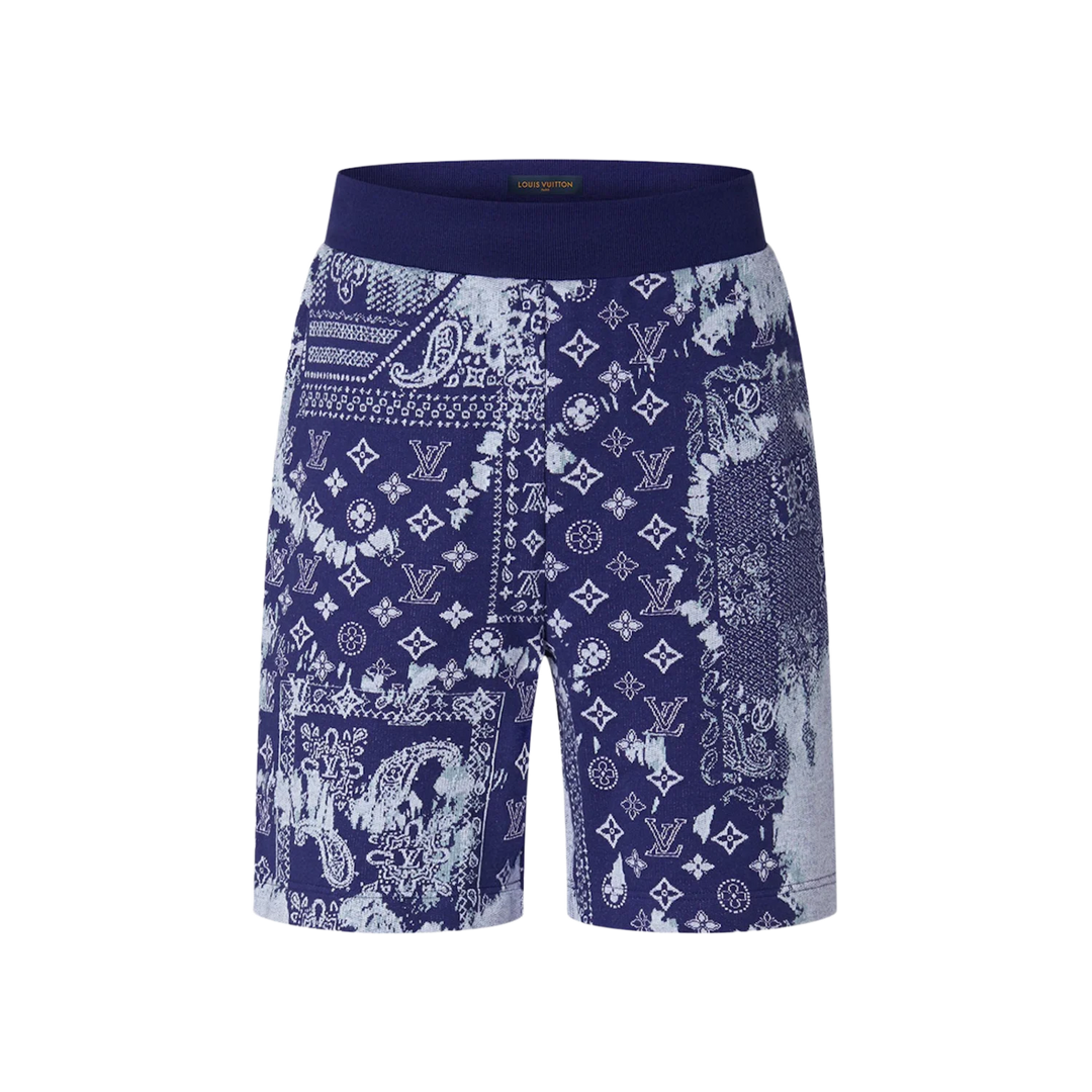 Louis Vuitton Monogram Bandana Shorts Indigo/White