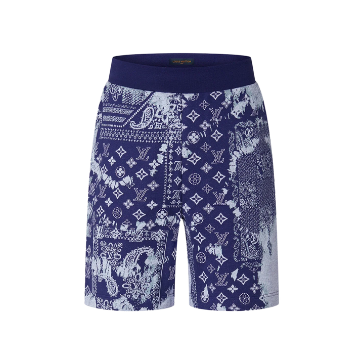 Louis Vuitton Monogram Bandana Shorts Indigo/White