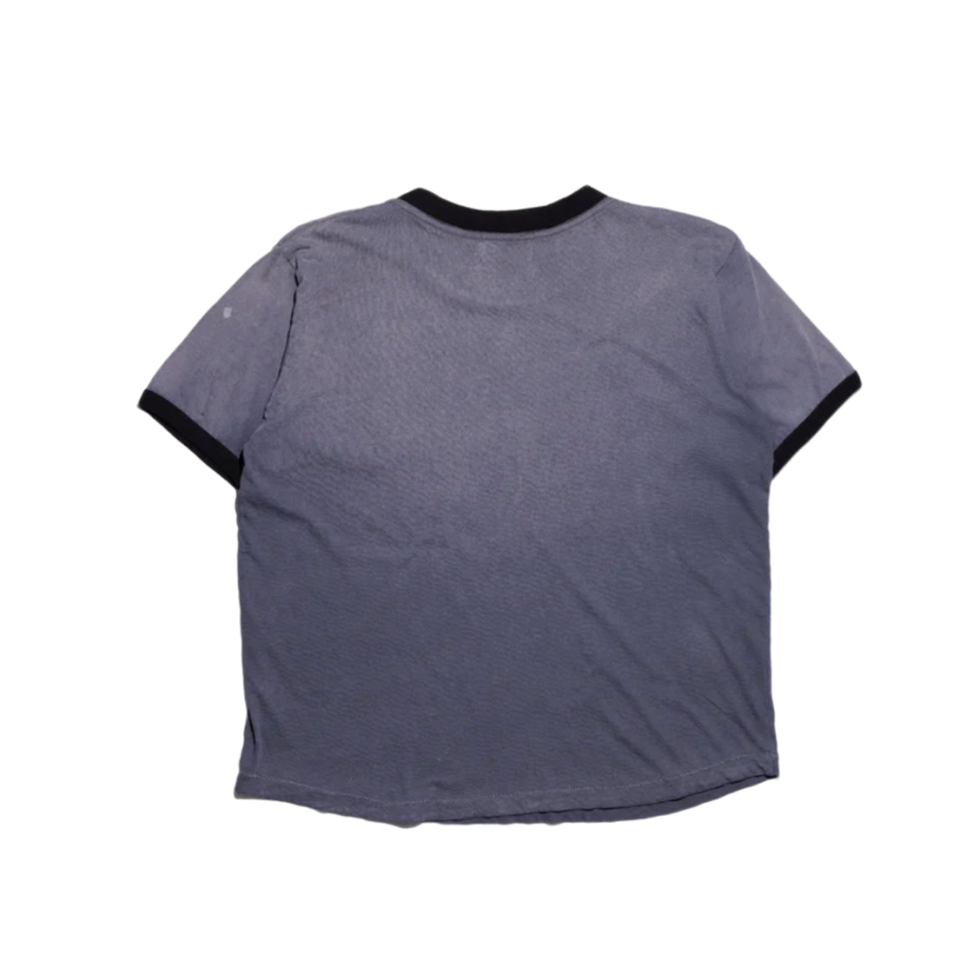Enfants Riches Deprimes 'Grey/Blue' Logo Ringer Tee