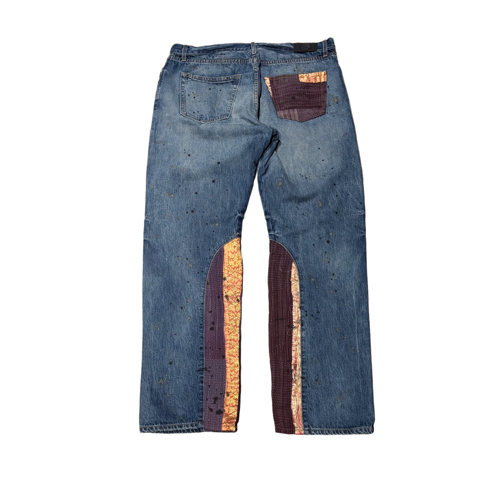 Alchemist 'Blue & Purple' Patchwork Jeans