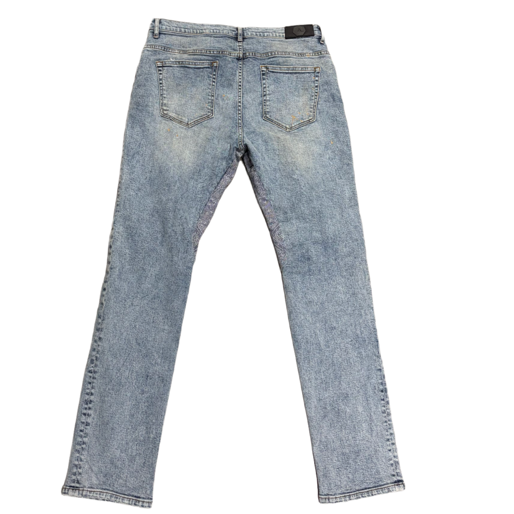 Alchemist 'Blue' Light Wash Skinny Jeans