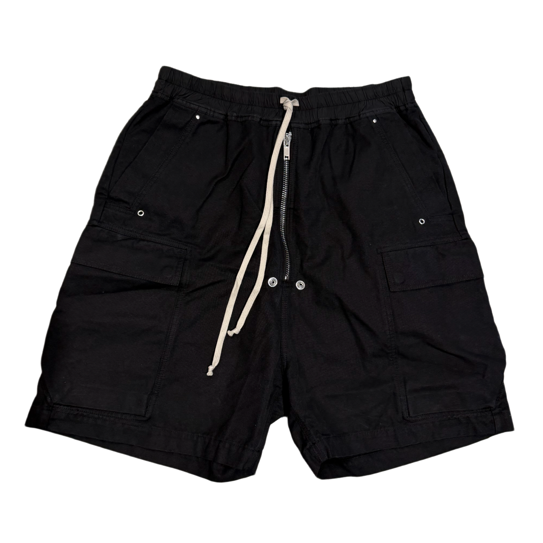 Rick Owens DRKSHDW 'Black' Cargobela Cotton Cargo Shorts