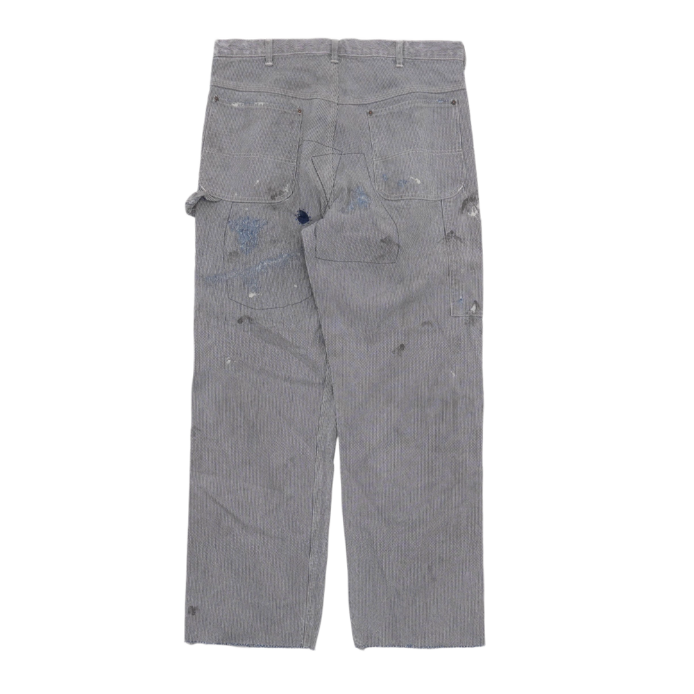 Saint Michael 'Blue' Hickory Stripe Denim Pants