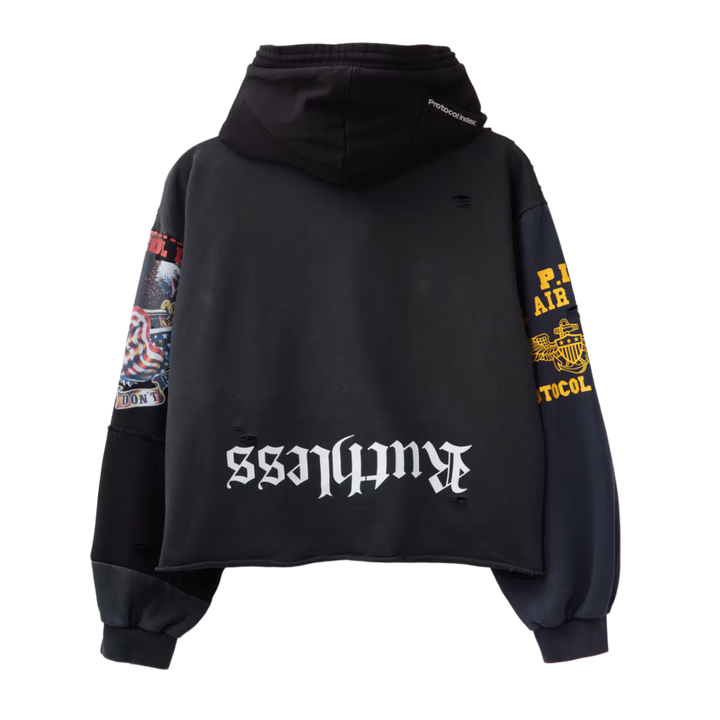 Protocol Index 'Upside Down' Black Zip-Up